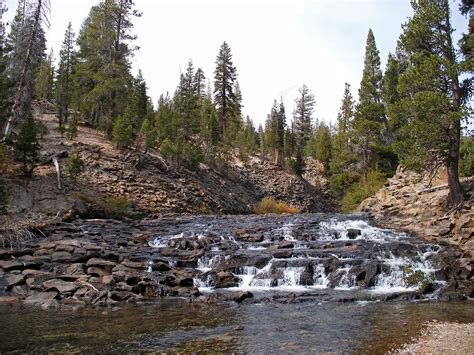 San Joaquin River, by the campsite: Devils Postpile National Monument ...