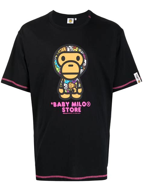 BABY MILO STORE BY A BATHING APE Baby Milo Print T Shirt Farfetch