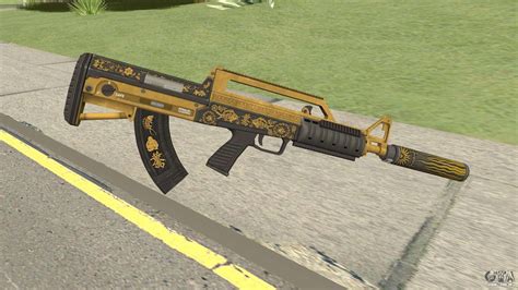 Bullpup Rifle Suppressor V1 Main Tint Gta V Para Gta San Andreas