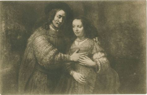 Rembrandt Van Rijn Het Joodsche Bruidje The Jewish Bride La