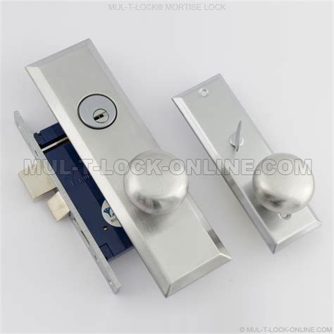 Mortise Lock with MUL-T-LOCK MTL800 Cylinder @ MUL-T-LOCK-ONLINE.COM