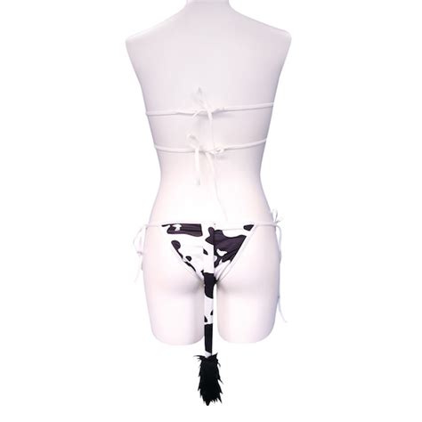 Cow Print Bikini With Tail Kanojo Toys