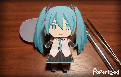 Vocaloid Hatsune Miku Papercraft Paperized Crafts Vocaloid Miku