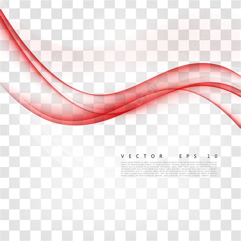 Dynamic Curve Vector Hd PNG Images Soft Red Dynamic Flow Curve Wave