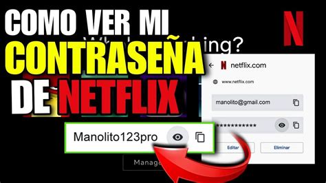 C Mo Ver Mi Contrase A De Netflix En Pc L Ver Clave De Netflix