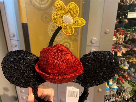 Photos New Classic Minnie Mouse Flower Hat Ear Headband Arrives At