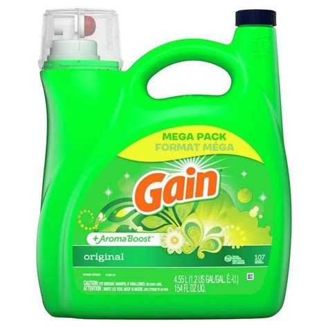 Gain 1 Pack 154 Ounces Original Scent High Efficiency Laundry Detergent