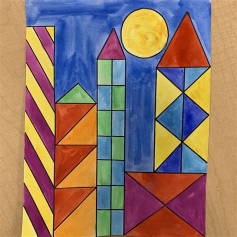 Castle And Sun Paul Klee Inspired Art Project Mme Marissa