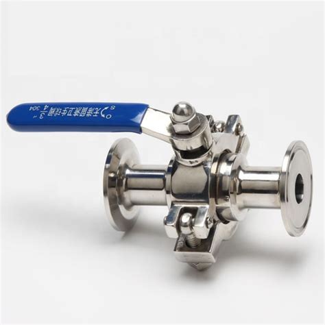 1 5 Tri Clamp Two Ways Ball Valve Quick Ss304 Sanitary For Food China