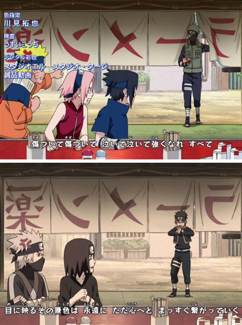 Kakashi honoring Obito by mimicking his tardiness from the past but ...