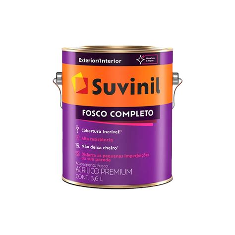 Tinta Acr Lica Premium Fosco Completo Litros Branco Neve Fosco