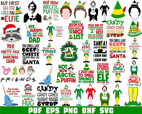 Buddy The Elf Christmas Svg Bundle Free Svg Files For Cricut