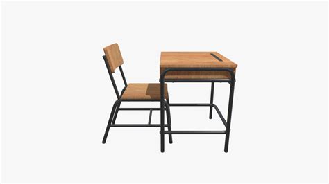 School desk - 3D model by raulfortea [26df942] - Sketchfab