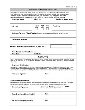 Fillable Online Psu Use Only Fax Email Print Pdffiller