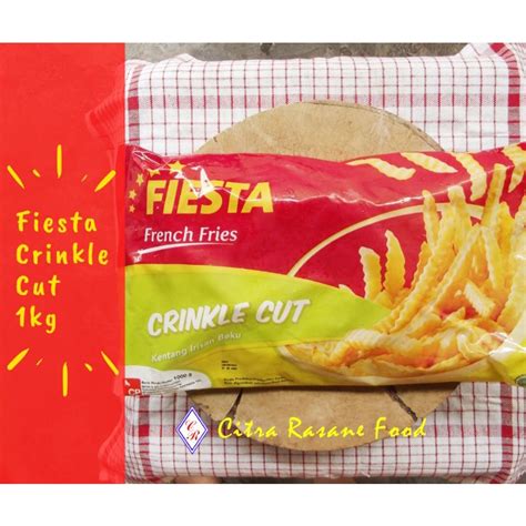 Jual Fiesta Kentang Goreng French Fries Crinkle Cut 1kg Shopee