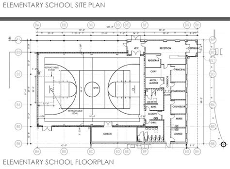 High School Gymnasium Floor Plan