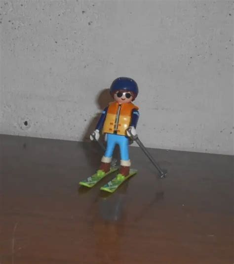 Lot Figurine Playmobil Personnage Homme En Skieur Eur Picclick Fr