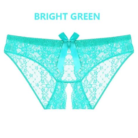 Sexy Lingerie Lace Woman Open Crotch Sexy Panties Free Temptation See Through Briefs Underwear