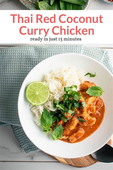 Thai red coconut curry with chicken – Artofit