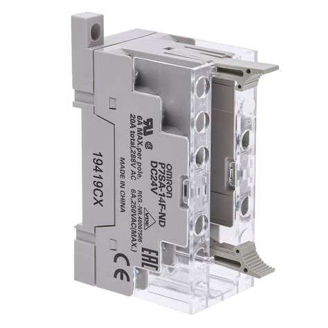 Omron 继电器底座 10a 24v 直流 14触点 Din导轨安装 适用于g7sa 系列 P7sa 14f Nd Dc24 Rs