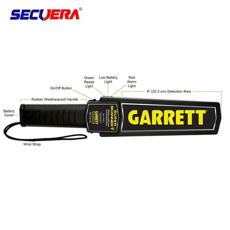 Ultra Sensitive High Security Metal Detector Wand One Button Operation Hand Held Metal Detector