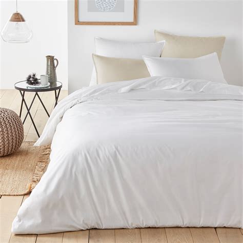 Plain 100 Organic Cotton Percale 200 Thread Count Duvet Cover La