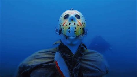 A Jason Voorhees Statue Lurks In The Depths Of A Lake Arizona