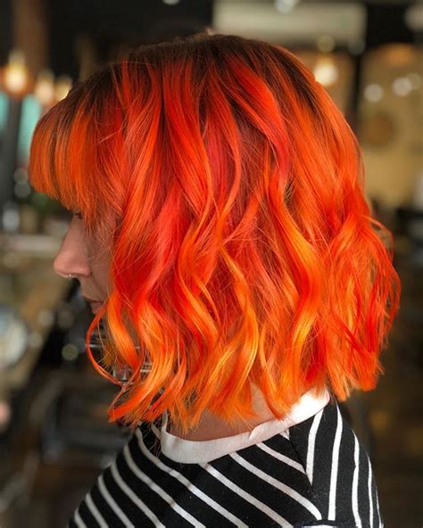 Neon Orange Hair Color