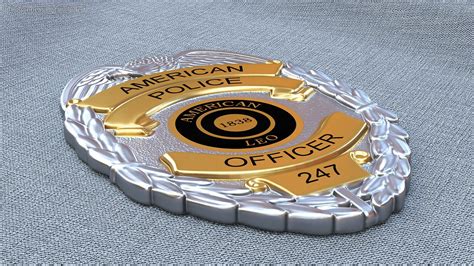 Police Badges Collection 3 3d Model Turbosquid 2200316