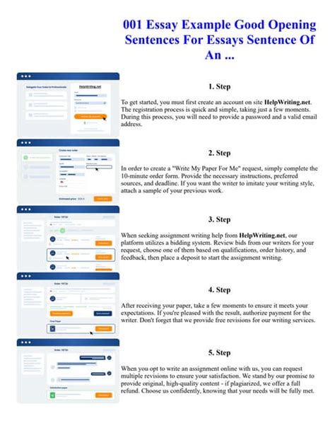 001 Essay Example Good Opening Sentences For Essays Sentence Of An