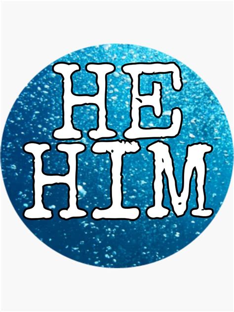 Raindrop He Him Pronouns Sticker For Sale By Pronouns R Us Redbubble