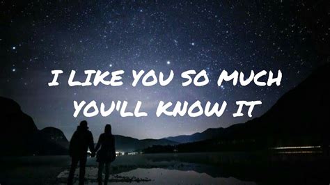 I Like You So Much Youll Know It Lyrics🎶 Youtube