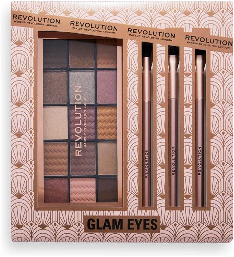 Revolution Makeup Glam Eyes Zestaw Paleta Cieni Do Powiek 1 Szt