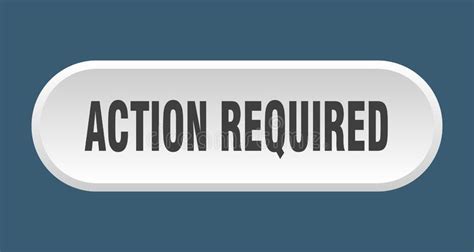 Action required button stock vector. Illustration of grey - 158485457