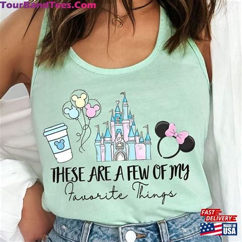 These Are A Few Of My Favorite Things Disney Castle Tank Snacks Shirt