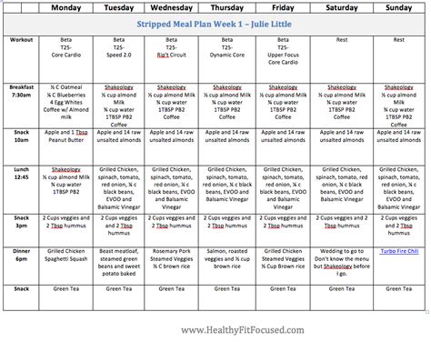 30 Day Clean Eating Meal Plan Printable Hot Sex Picture