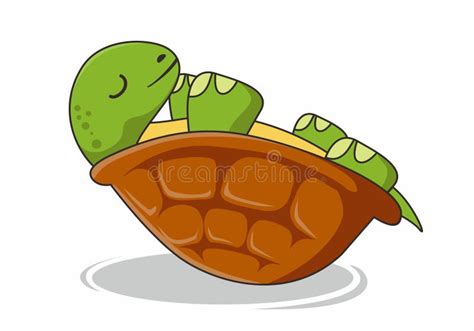 Ilustración De Tortuga De Tortuga Al Revés Ilustración del Vector