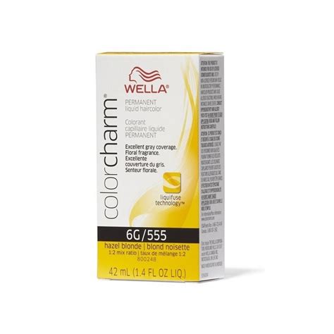 Wella Color Charm 6g Hazel Blonde Permanent Liquid Haircolor