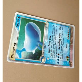 Carta Antiga Pokemon Wailord Ex Ultra Rare Ex Sandstorm