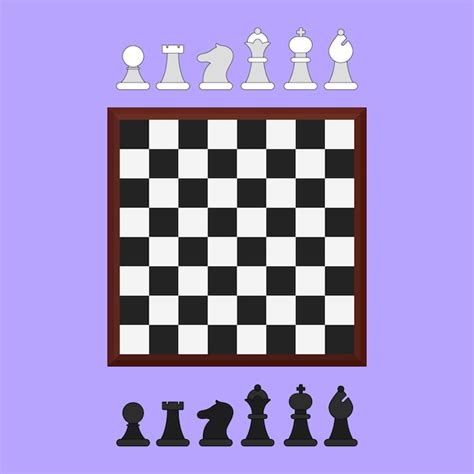 Premium Vector Chess Board Vector Icon Chess Board Set Illustration