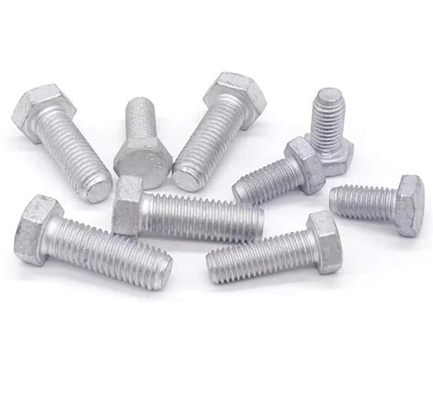 Grade Hot Dip Galvanizing Din Full Thread Hexagonal Bolt