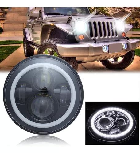 Faros Led Ngel Ojo Wrangler Jeep Vocho Meses Sin Inter S