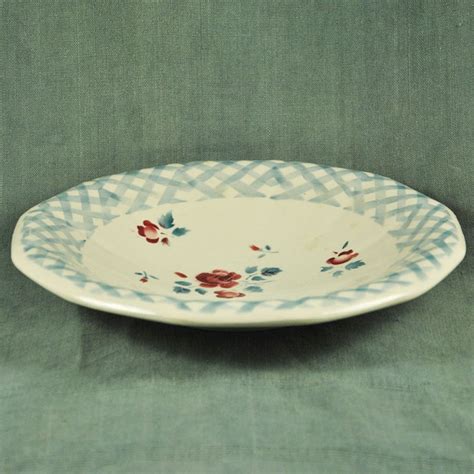 Plat Creux Sarreguemines 1930 F 3157 L Heure Bleue Antiques