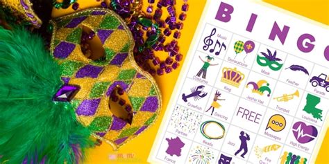 Mardi Gras Party Games - Fun Cool Printable Activities