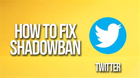 How To Fix Shadowban On Twitter YouTube