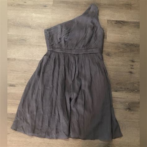 J Crew Dresses J Crew Kylie Silk Chiffon One Shoulder Dress Poshmark