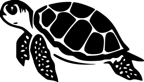 Turtle Black And White Vector Illustration 23568767 Vector Art At Vecteezy