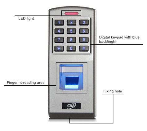 Oem Manufacturer Outdoor Biometric Standalone Keypad Access Control