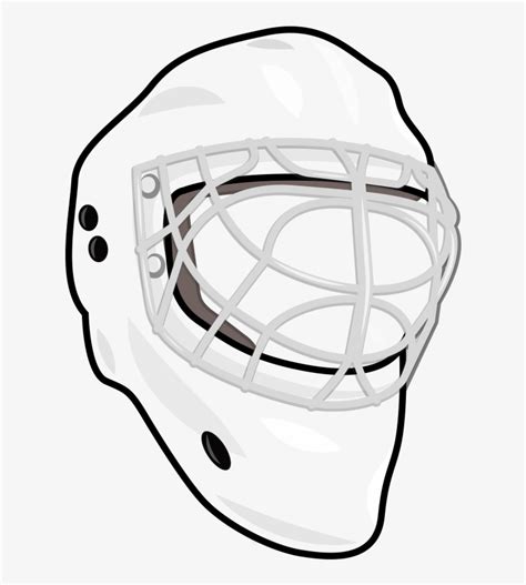 Goalie Mask Hockey Cage Sports Vector Illustration Goaltender Mask