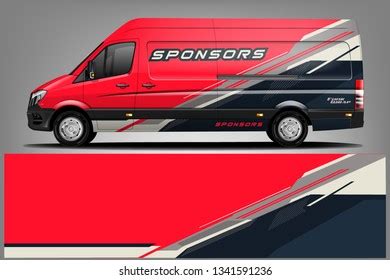 Van Wrap Livery Design Ready Print Stok Vekt R Telifsiz